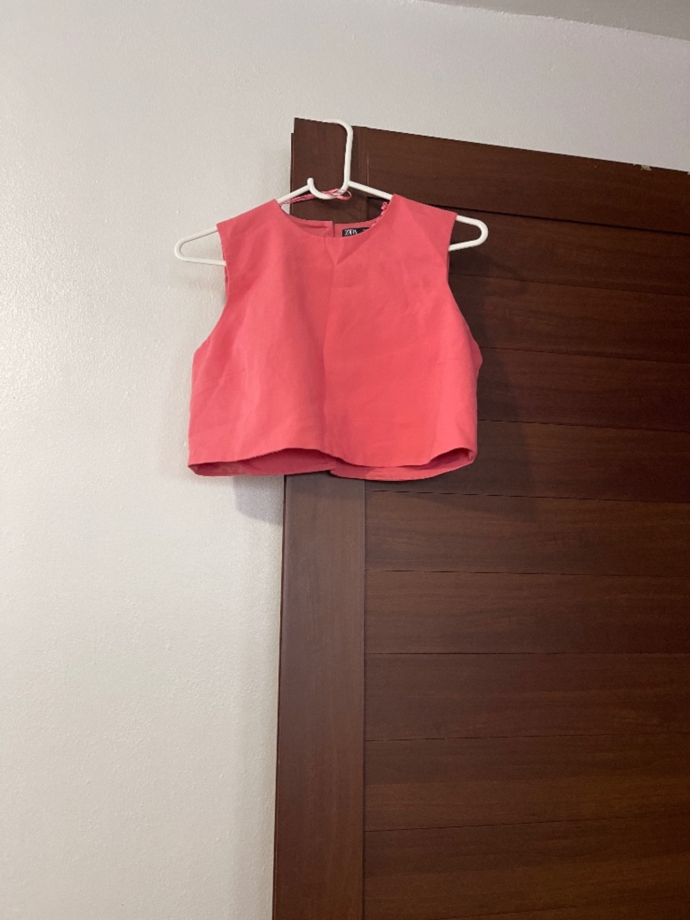 Zara Peach Crop Top